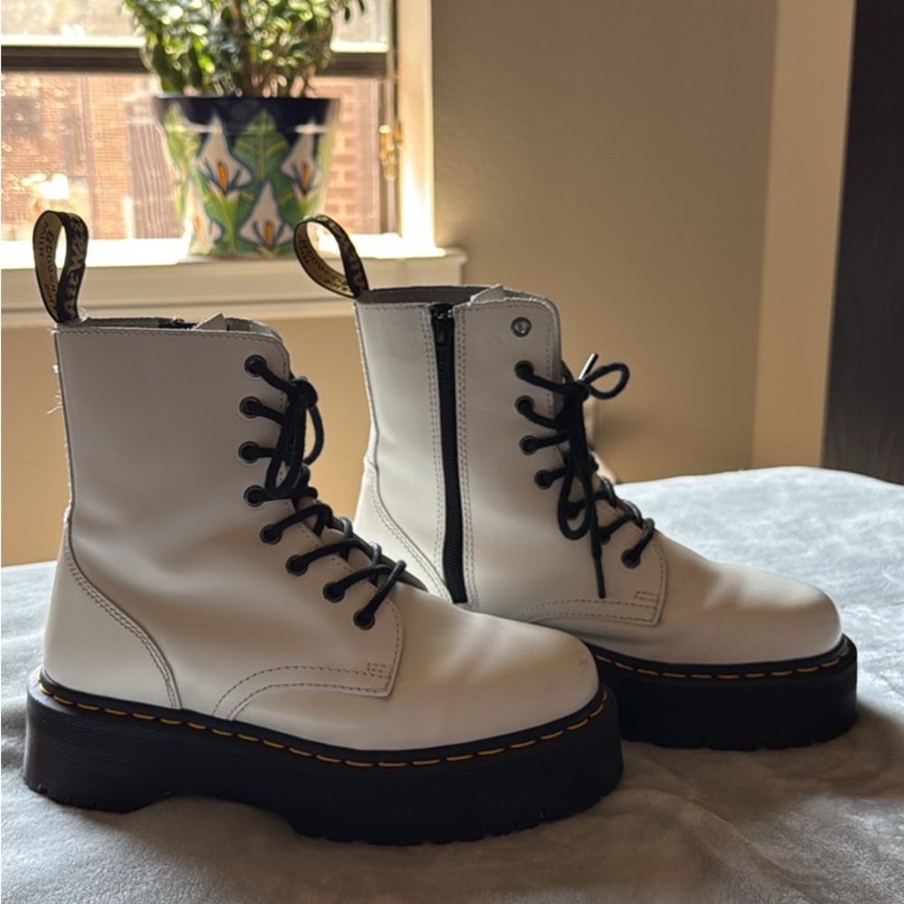 Dr. Martens White Jadon Boots